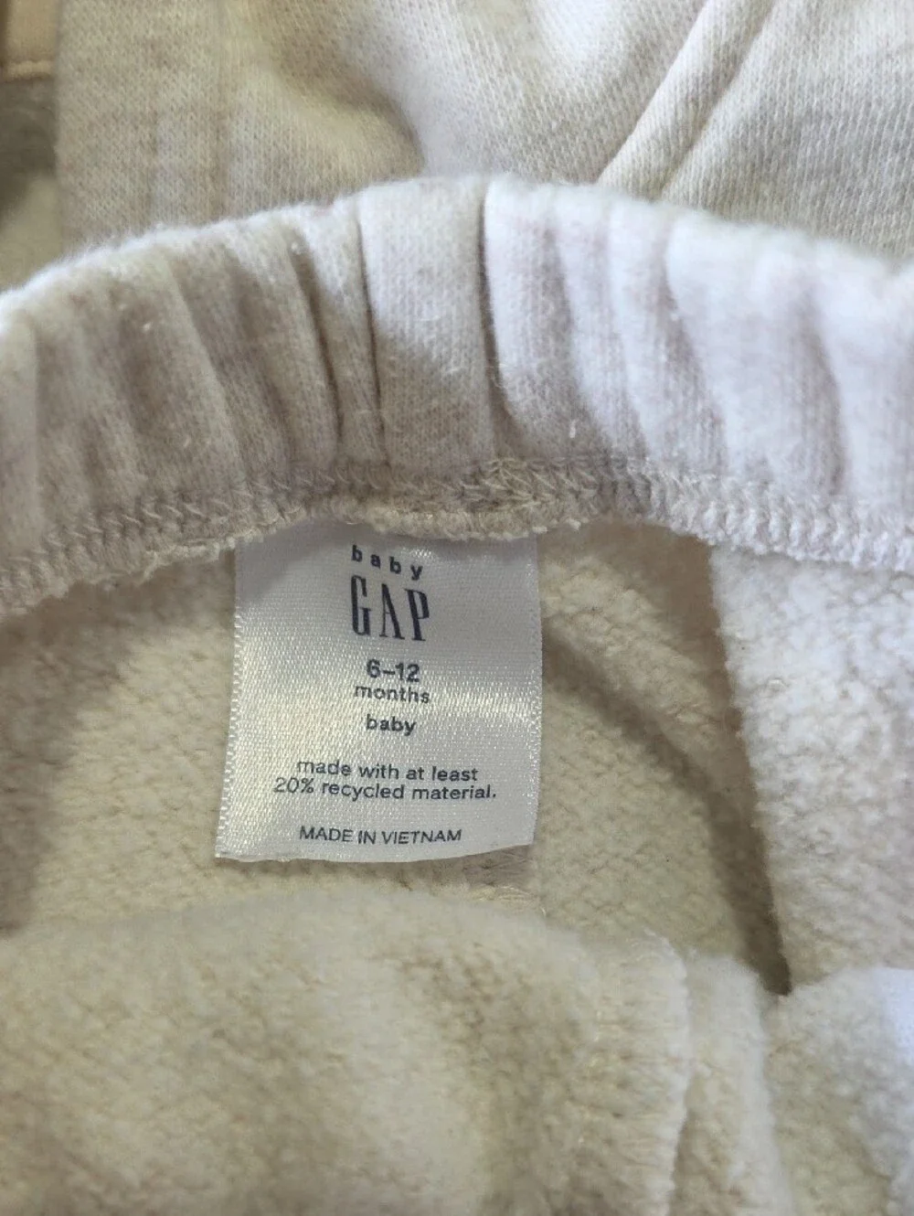 GAP Cream Sweatshirt & Joggers Set with Pink Logo